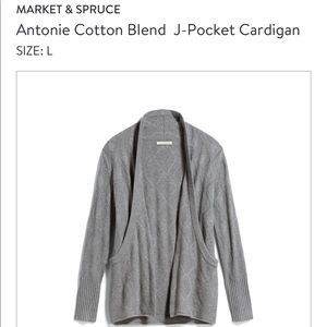 Market & Spruce Antoine J-Pocket Cardigan